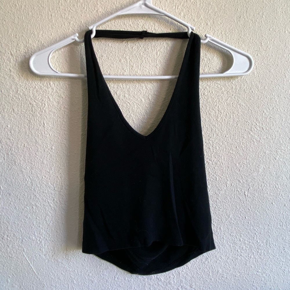 Brandy Melville Black Halter Top One Size